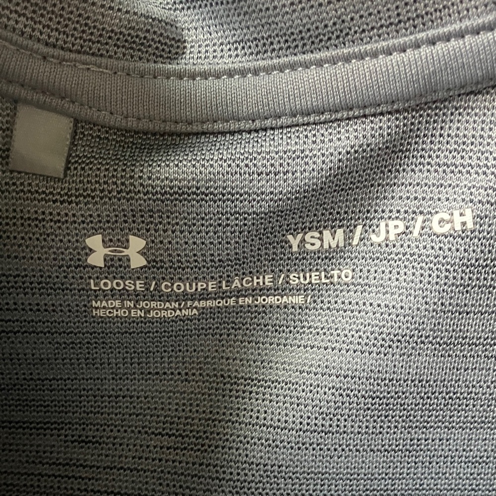Under Armour Kids Light Gray Polo Shirt - Picture 3 of 5